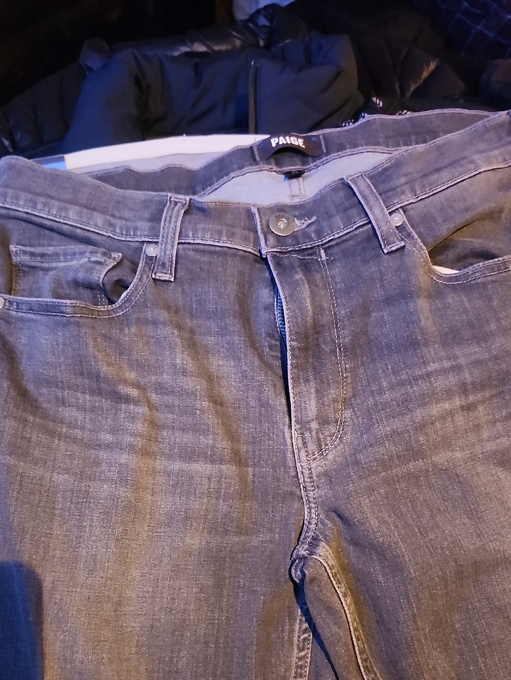 PAIGE Men’s Faded Grey Straight Jeans Reg. $2800.00